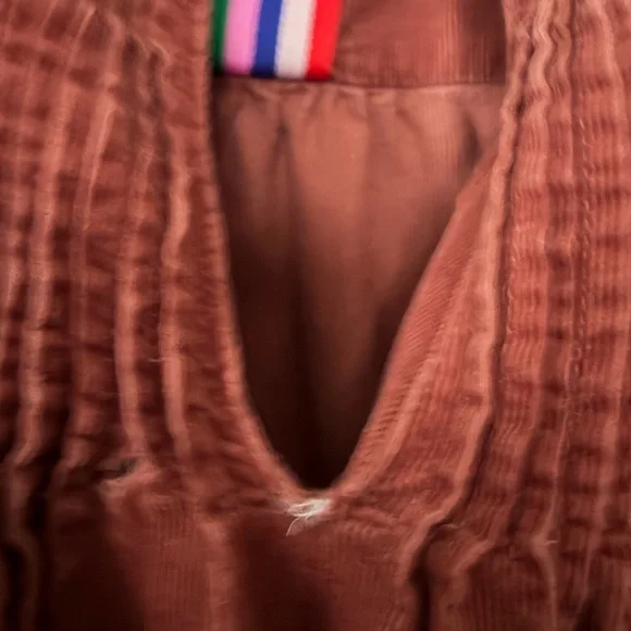 Boden Cordelia Corduroy Red Brown Dress - Picture 6 of 7